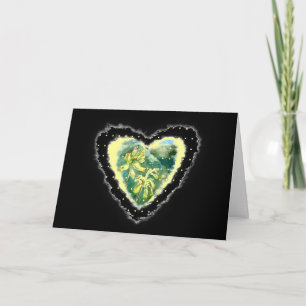 Tarjeta Festiva Primula Heart Romance Valentine Love Card