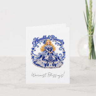 Tarjeta Festiva ¡Princesa de Janucá! ¡Bendiciones más Cálidas!