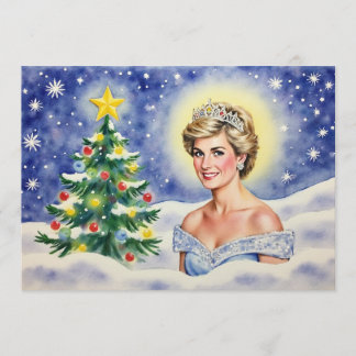 Tarjeta Festiva Princess Diana of England Christmas Card