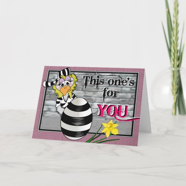 Tarjeta Festiva Prisión Jailbird (Anverso)
