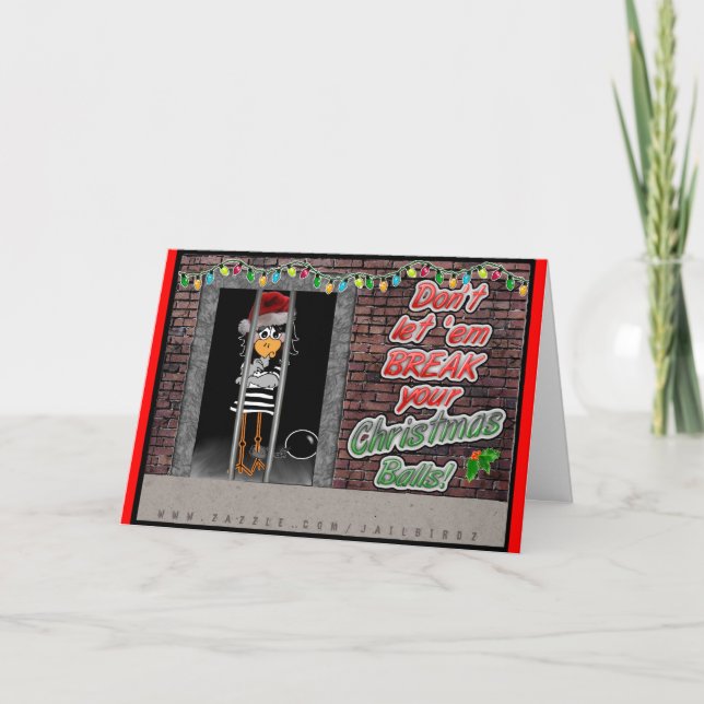 Tarjeta Festiva Prisión Jailbird (Anverso)