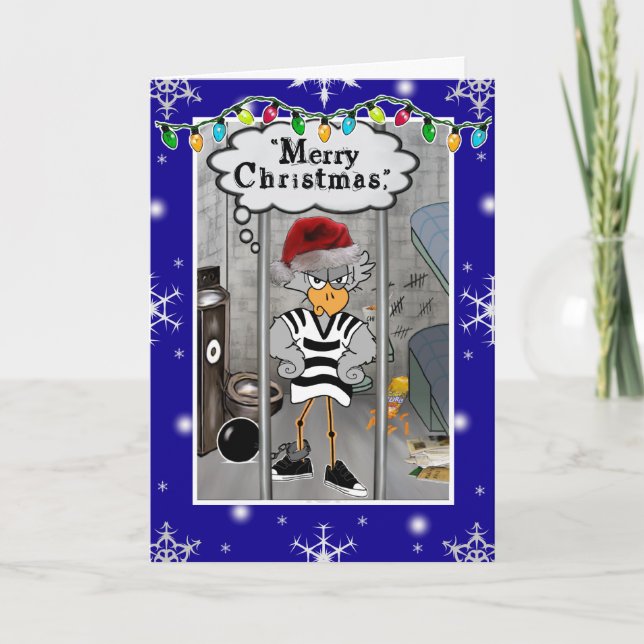 Tarjeta Festiva Prisión Jailbird (Anverso)