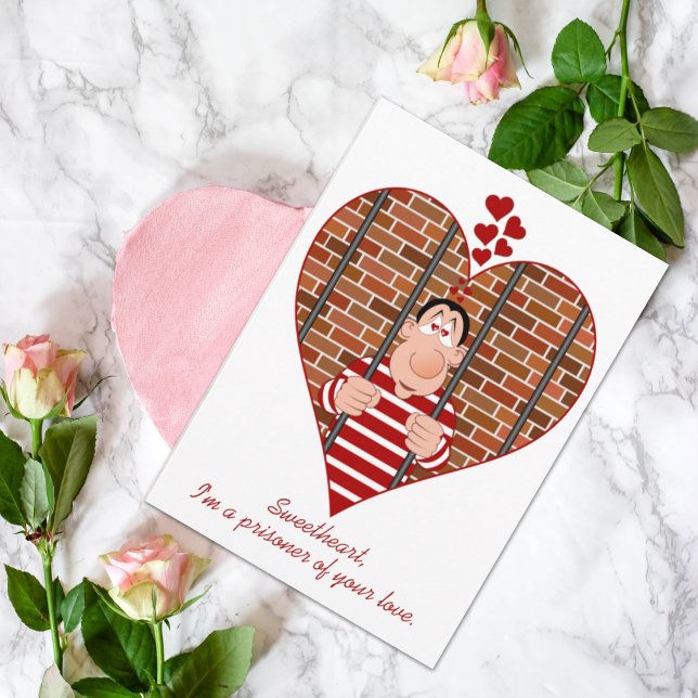 Tarjeta Festiva Prisionero de tu amor gracioso (Subido por el creador)