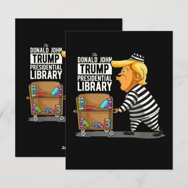Tarjeta Festiva Prison Trump Presidential Library (Anverso / Reverso)
