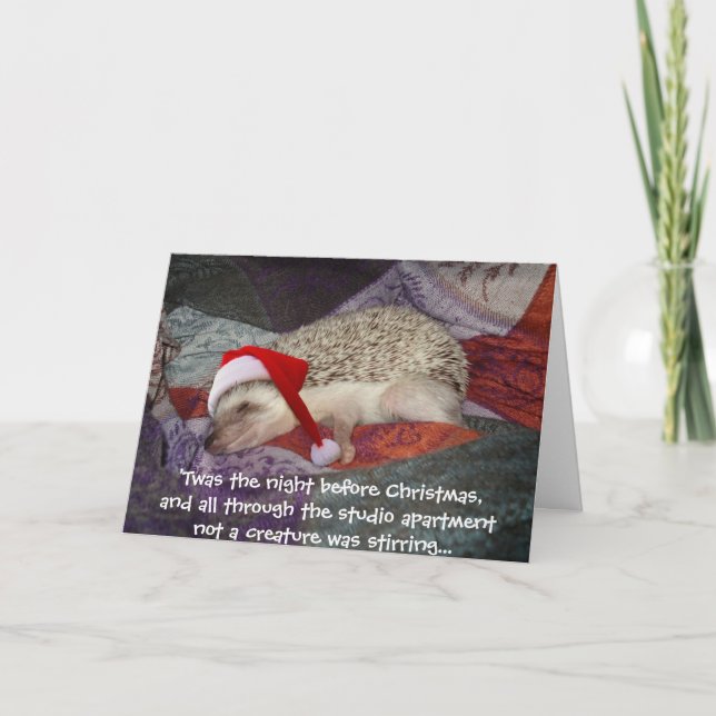 Tarjeta Festiva prissy_santa, 'Esta fue la noche antes que los Nav (Anverso)