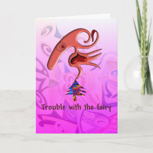 Tarjeta Festiva Problema con la hada de Anjo Lafin