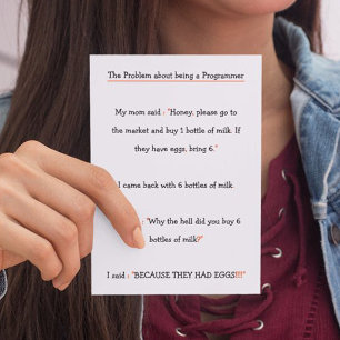 Tarjeta Festiva Problema de ser programador. Cumpleaños divertidos
