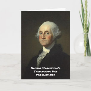 Tarjeta Festiva Proclamación del Día de Acción de Gracias