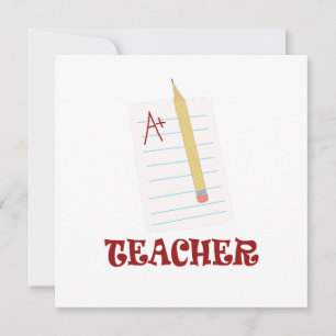 Tarjeta Festiva Profesor A+