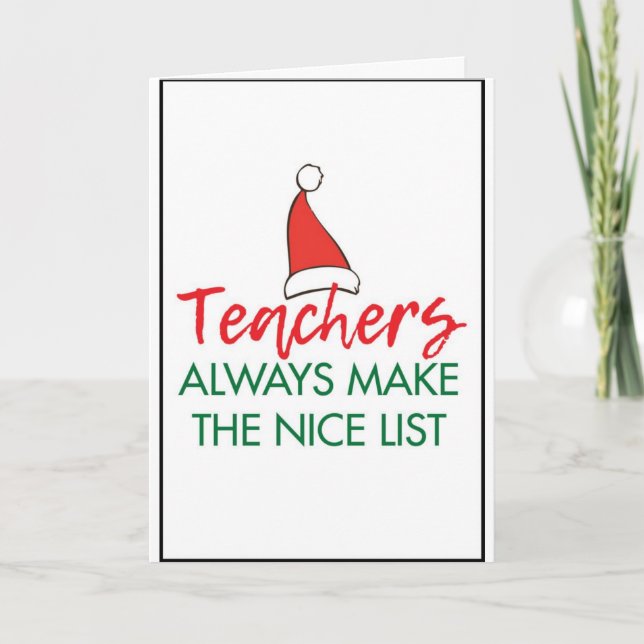 TARJETA FESTIVA **PROFESOR DEL AÑO** ¡FELICITAMENTE NAVIDAD! (Anverso)