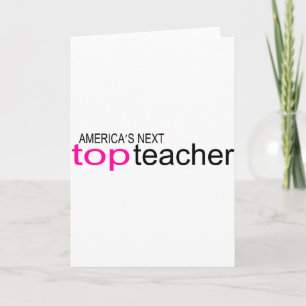Tarjeta Festiva Profesor superior siguiente de Américas