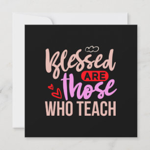 Tarjeta Festiva Profesora de Regalos   Bienaventurados Los Que Ens