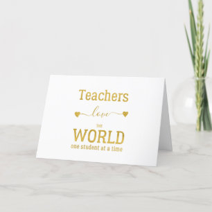 Tarjeta Festiva Profesores Feliz Día de San Valentín citan guión d