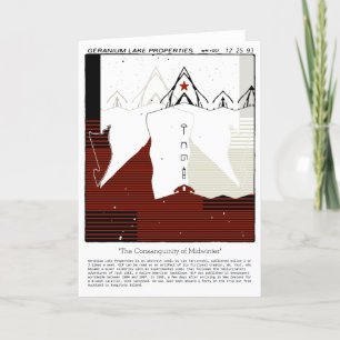 Tarjeta Festiva Propiedades del lago Geranium