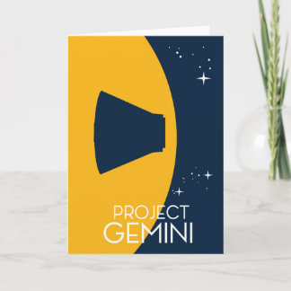 Tarjeta Festiva Proyecto Arte Espacial Gemini