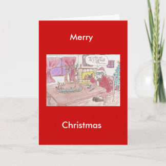 Tarjeta Festiva Prueba de sabor ciego de Santas