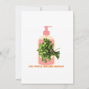 Tarjeta Festiva PSD - Gente huele a difusor anti-Cilantro