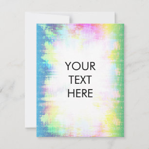 Tarjeta Festiva Psicodelic abstract Blank Card