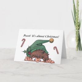 Tarjeta Festiva ¡Psssst! ¡Casi son Navidades!