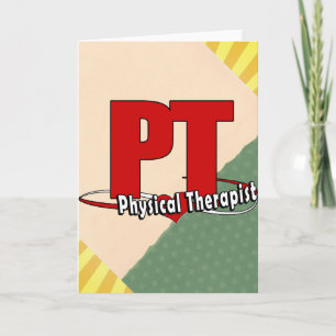Tarjeta Festiva PT LOGO BIG REDPhysical Therapist