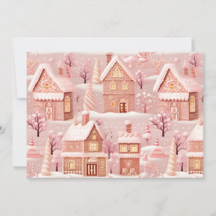 Tarjeta Festiva Pueblo de Navidades mágicos personalizado