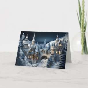Tarjeta Festiva Pueblo Mágico de Invierno