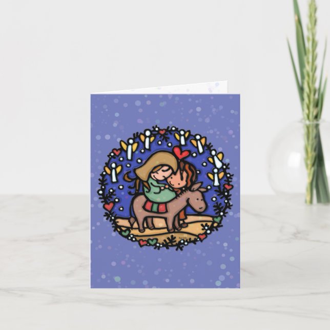 Tarjeta Festiva Puede usted saber el amor nacido eso día. Jesús. (Anverso)