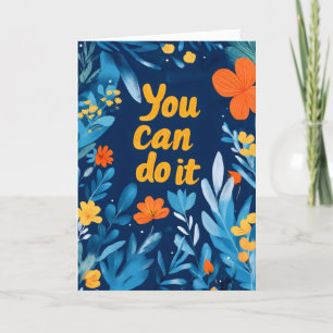 Tarjeta Festiva Puedes Hacerlo Flores