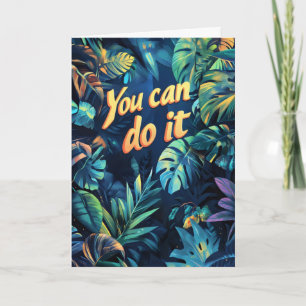 Tarjeta Festiva Puedes Hacerlo Plantas Tropicales