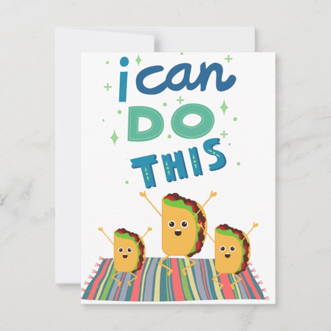 TARJETA FESTIVA PUEDO HACERLO (Anverso)