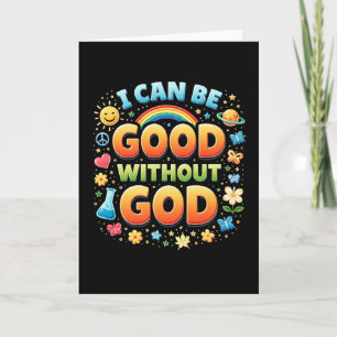Tarjeta Festiva Puedo ser bueno sin Dios