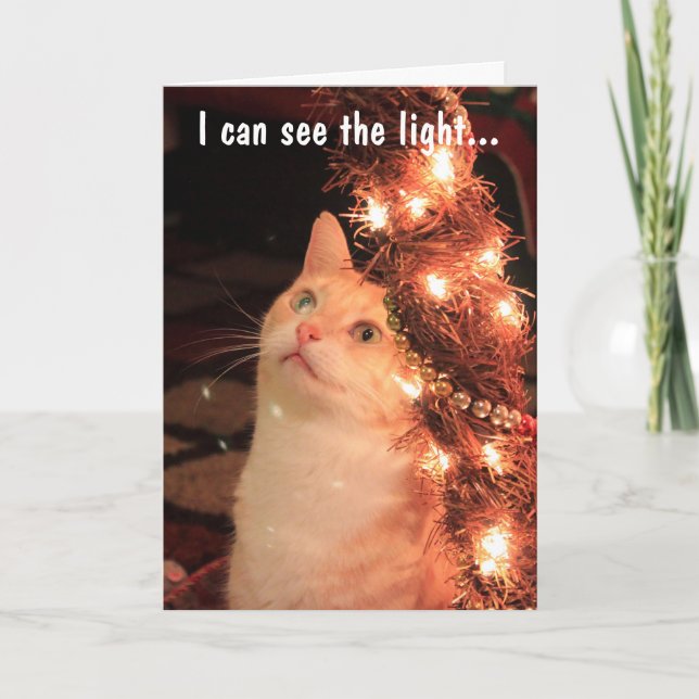 Tarjeta Festiva Puedo ver la luz (Anverso)