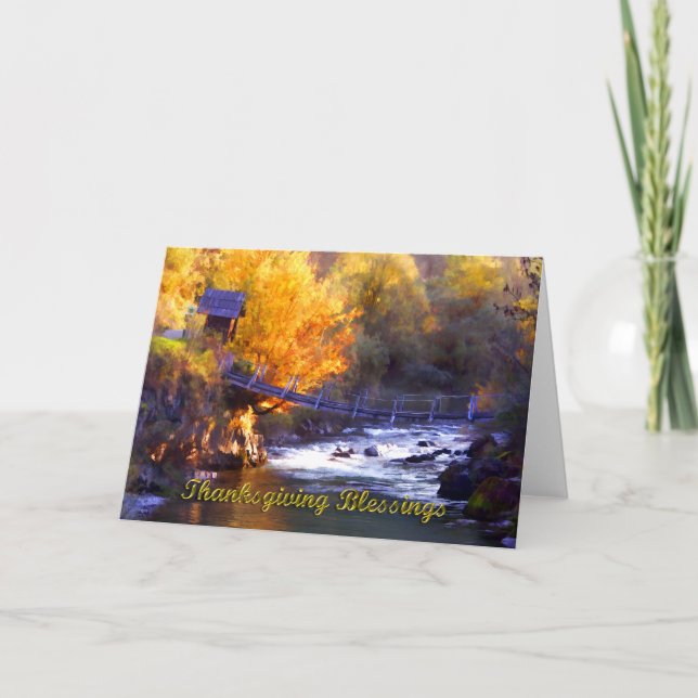 Tarjeta Festiva Puente a través de la transmisión de bendiciones d (Anverso)