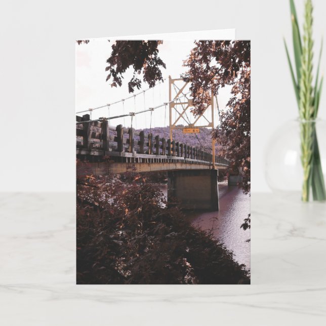 Tarjeta Festiva puente de castores (Anverso)