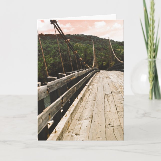 Tarjeta Festiva puente de castores (Anverso)