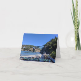 Tarjeta Festiva Puente de paso de decepción