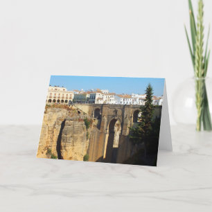 Tarjeta Festiva Puente en Ronda en España