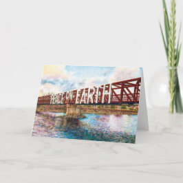 Tarjeta Festiva Puente Paz en la Tierra