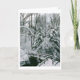 Tarjeta Festiva Puente Snowy