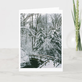 Tarjeta Festiva Puente Snowy