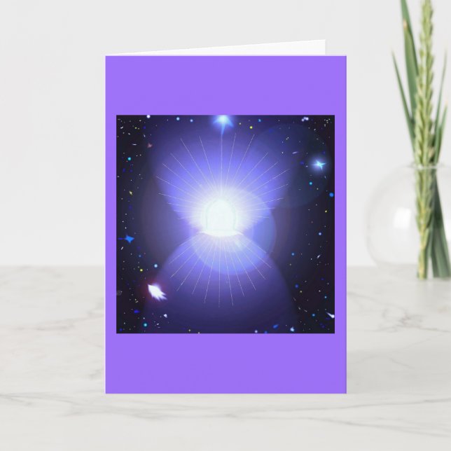 Tarjeta Festiva Puerta al universo (Anverso)