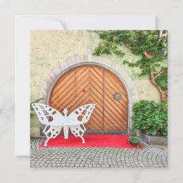 Tarjeta Festiva Puerta de la mariposa alemana