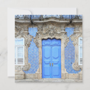 Tarjeta Festiva Puerta del Palacio de Portugal