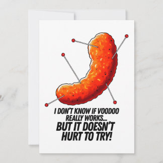 Tarjeta Festiva Puff de queso vudú - Chiste anti Trump