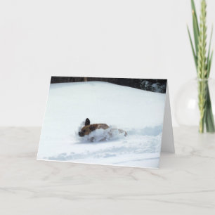 Tarjeta Festiva Puggle! Holiday Card