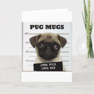 Tarjeta Festiva Pugs