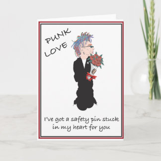 Tarjeta Festiva Punk Valentine