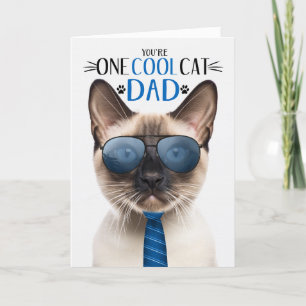 Tarjeta Festiva Punto de foco: gato siamés, primer gato de Guay, d