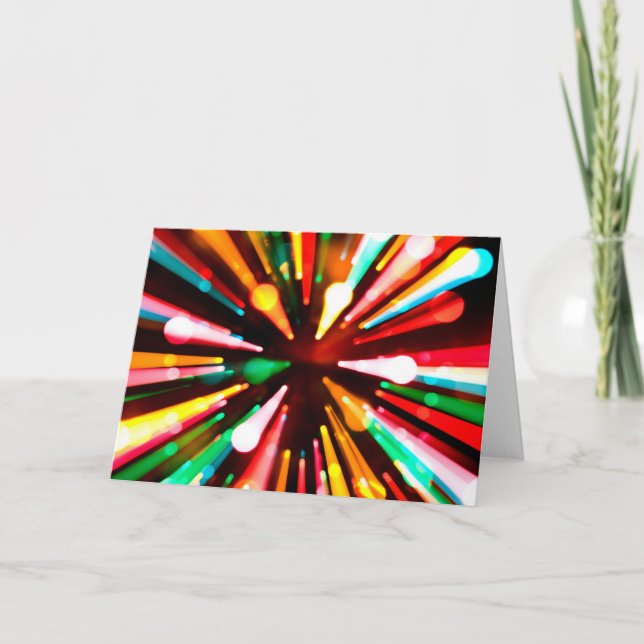 Tarjeta Festiva Puntos de luces (Anverso)