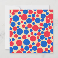 Puntos Rojos Y Azules Sobre Tan